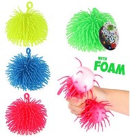 Kneedbare Stekel Pufferbal 12,5cm 4 assorti