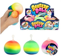 Anti stressbal pufferbal 10,5cm Squeeze 3 assorti in display (6)