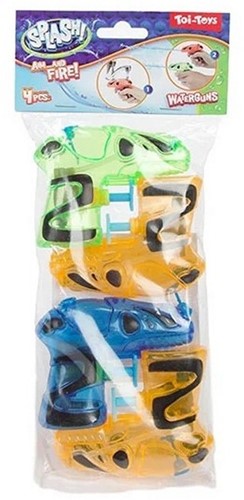 SPLASH Mini waterpistool 4 stuks in zak 27x12,5cm-2