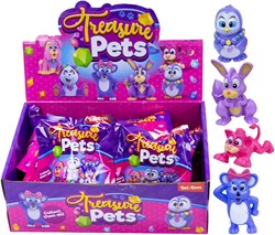 Blindbag 10x11,5cm Surprise Treasure Pet 5,5cm 6 assortis in display (18) 