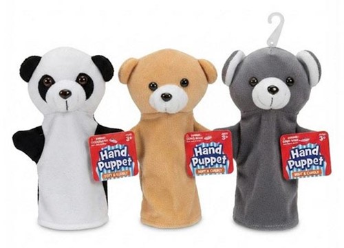 Tier-Handpuppen, 6-fach sortiert, 15 × 21 cm-2